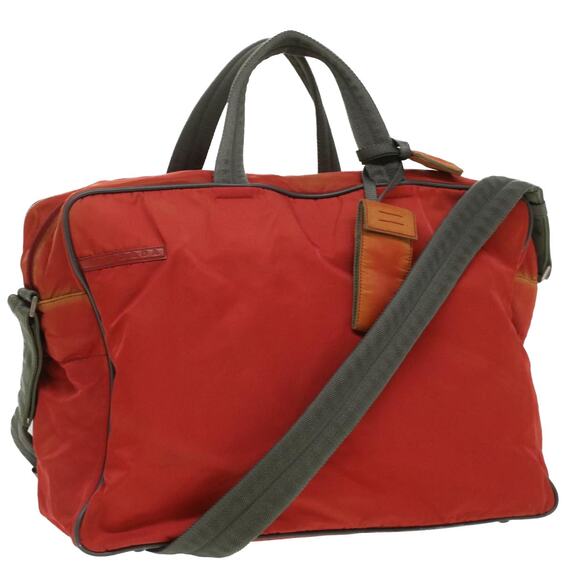 PRADA Hand Bag Nylon Red - Picture 1 of 16